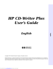Hp CD-WRITER Plus User Manual