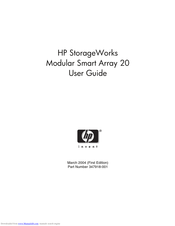 HP StorageWorks Modular Smart Array 20 User Manual
