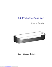 Avision A4 Portable Scanner User Manual