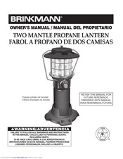 BRINKMAN TWO MANTLE PROPANE LANTERN Owner's Manual