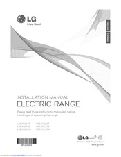 LG LRE3025SW Installation Manual