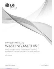 LG WD-37600 Owner's Manual