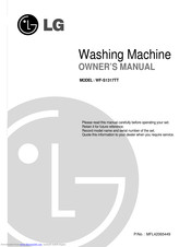 LG WF-S1317TT Owner's Manual