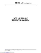 Dri-Air APD 1-9 Operating Manual