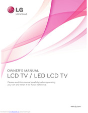 Lg LCD TV / LED LCD TV Owner's Manual
