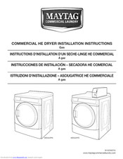 Maytag MDG25PRAWW0 Installation Instructions Manual