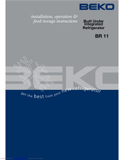 Beko BR 11 Installation & Operating Instructions Manual