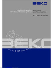 Beko ECO WMB 81445 LW Installation & Operating Instructions And Washing Guidance