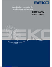 Beko CS5713APW Installation & Operating Instructions Manual