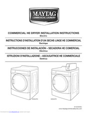 Maytag MDE22PD Installation Instructions Manual