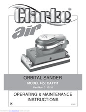 Clarke CAT111 Operating & Maintenance Instructions