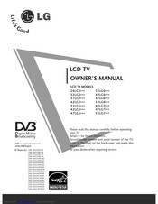 LG 47LG5 32LG6 Series Owner's Manual