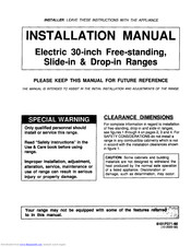 Maytag PER5710BAW Installation Instructions Manual