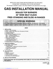 Maytag CHG9800BAB Installation Instructions Manual