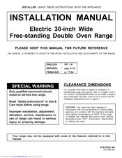 Maytag Gemini MER6769BAW Installation Manual