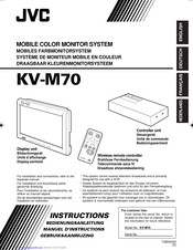 JVC Car LCD Monitor KV-M70 Instructions Manual
