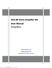 Analog Metric 2A3 User Manaul