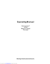 Madrigal Audio Mark Levinson N 30.6 Operating Manual