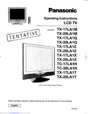 Panasonic TX-20LA1H Operating Instructions Manual