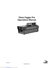 Le Maitre Show Fogger Pro Operation Manual