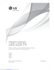 LG LS58 Series Owner's Manual