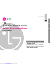 Lg PQRCUSA0 Owners & Installation Manual