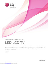 LG 26LT360C-ZA Owner's Manual