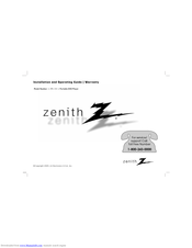 Zenith ZPA-314 Installation And Operating Manual