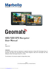 Marbella Geomate 500 User Manual