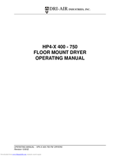 Dri-Air Industries HP4-X 400 Series Operating Manual