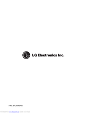 LG WT-R854 Owner's Manual
