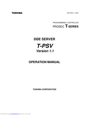 Toshiba T-PSV Operation Manual