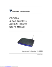 Comtrend Corporation CT-536+ User Manual