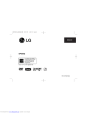 LG DP392G-P Manual