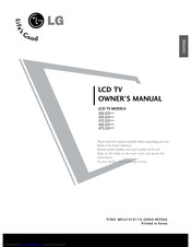 LG 47LG3 Series Owner's Manual