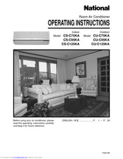 PANASONIC CS-C75KA Operating Instructions Manual