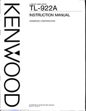 Kenwood TL-922A Instruction Manual