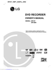 LG DR197 Owner's Manual