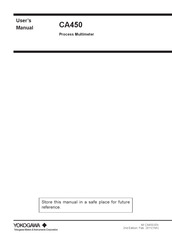 YOKOGAWA CA450 User Manual