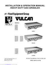 ITW Food Equipment Group Vulcan SA48 Installation And Operation Manual