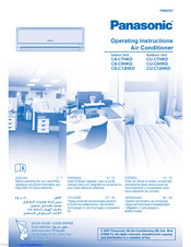 PANASONIC CU-C12HKD Operating Instructions Manual