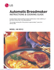 LG HB-1051CJ Instructions & Cooking Manual