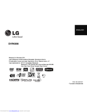 LG DVRK-898 Manual