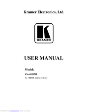 Kramer VS-44HDMI User Manual