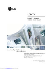 LG 26LX2R Series Owner's Manual