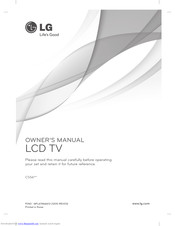 LG 47CS560Y-TD Owner's Manual