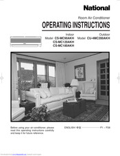National CS-MC120AKH Operating Instructions Manual