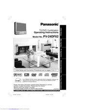 PANASONIC PV24DF62 - DVD COMBO Operating Instructions Manual