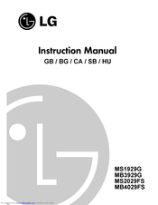 LG MB3929G Instruction Manual