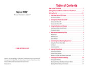 Sprint PCS Cell Phone Getting Started